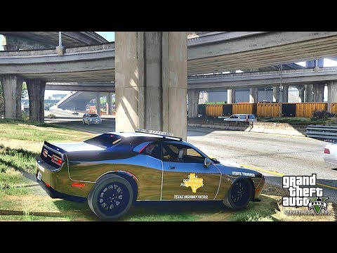 GTA 5 MODS LSPDFR 767- TEXAS STATE PATROL !!! (GTA 5 REAL LIFE PC MOD)HELLCAT
