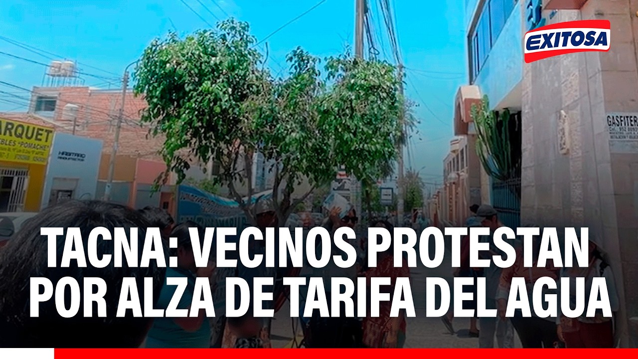 🔴🔵 Vecinos de Alto de la Alianza protestan por aumento de tarifa y menor servicio de agua