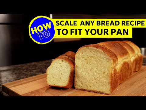 How to scale bread recipes to fit your pan | baker's percentage