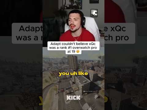 FaZe Adapt couldn't BELIEVE xQc was rank #1 overwatch PRO at 19!