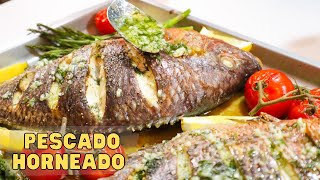 PESCADO ENTERO HORNEADO