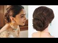 Simple Low Bun Hairstyle For Saree Hairstyle For Ladies