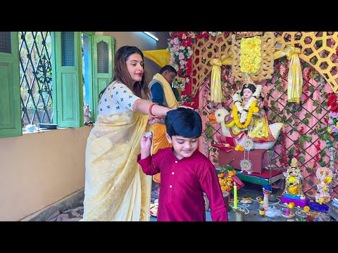 সরস্বতী পুজো Vlog 🙏😇😍❤️
