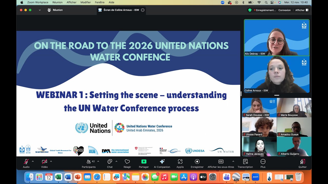 On the road to the 2026 UN Water Conference - Webinar 1 