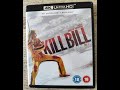 Opening To Kill Bill Vol 1 UK 4K UHD Blu Ray 2025