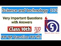 Nios Science Most Important Questions Science 212 Previous Year Question Paper Latest Update