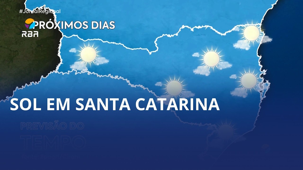 Sol volta a predominar em Santa Catarina