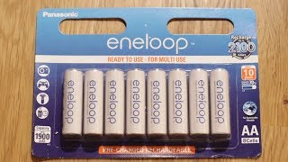 eneloop Akkus - 70 % Ladung nach 10 Jahre