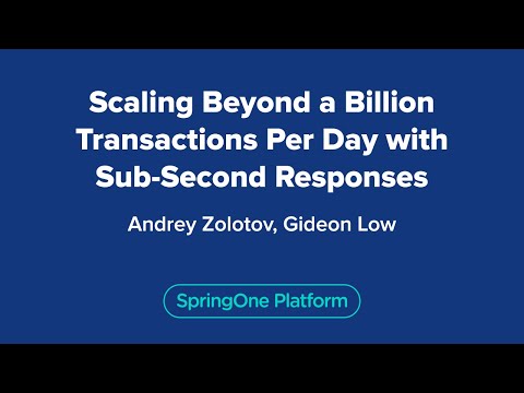 Scaling Beyond a Billion Transactions Per Day with Sub-Second Responses