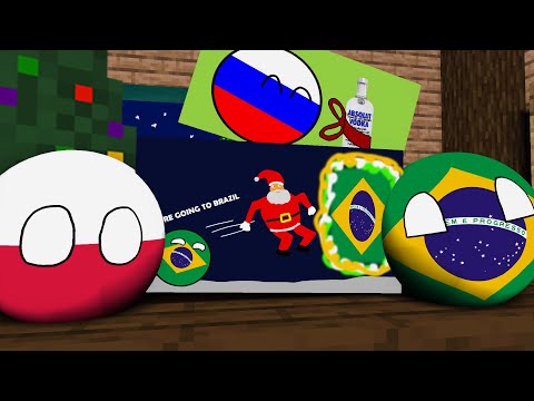 GyLala - Countryballs School - Painting Holiday Celebrations / Painting Christmas [Minecraft Animation]