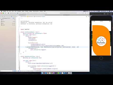 Custom Full Screen Modal View Modifier SwiftUI