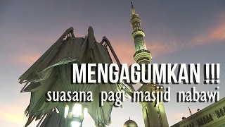 preview picture of video 'Mengagumkan!! Suasana Pagi di Masjid Nabawi'