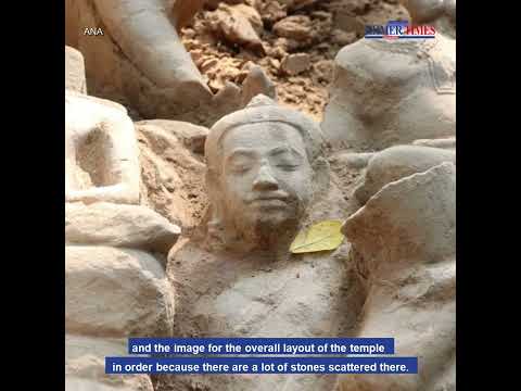 APSARA Authority finds over 100 pieces of sandstone Buddha statues at Ta Prohm Temple