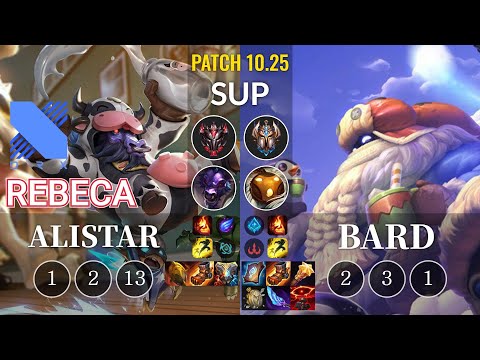 DRX Rebeca Alistar vs Bard Sup - KR Patch 10.25