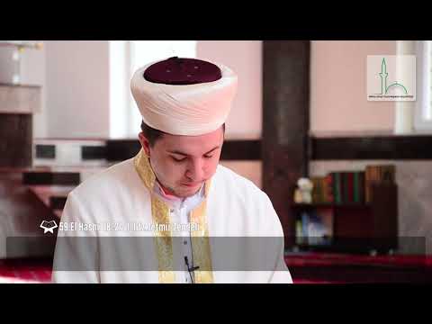 KUR'ANI FAMËLARTË || 59.El Hashr  18-24  hfz.Jetmir Zendeli  - MYFTINIA E BFI   SHKUP