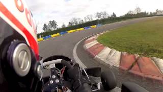 preview picture of video 'Kart 125 rotax onboard Mérignac'