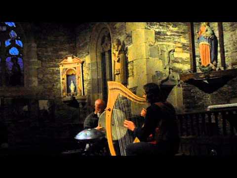 Andrea Seki (celtic harp) and David Hopkins (daf)