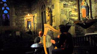 Andrea Seki (celtic harp) and David Hopkins (daf)