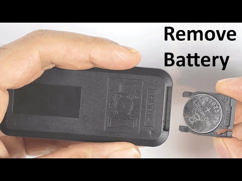 How to get the battery out of a small remote control