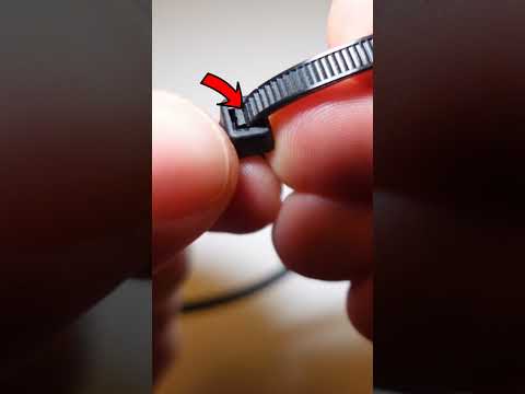 How To Release Zip Tie Without Cutting #hack #lifehacks #ziptie