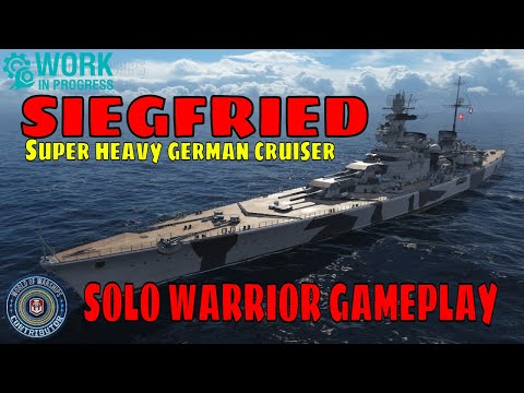 Premium German Cruisers KMS Siegfried World of Warships Wows Gameplay