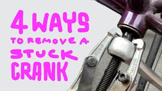 how to: 4 ways to remove a stuck crank arm