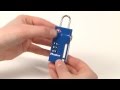 Operating The Master Lock 4693D TSA Accepted Combination Luggage Lock
