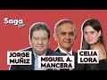 #SagaLive Celia Lora, Jorge Muñiz Y Miguel Ángel Mancera Con Adela Micha