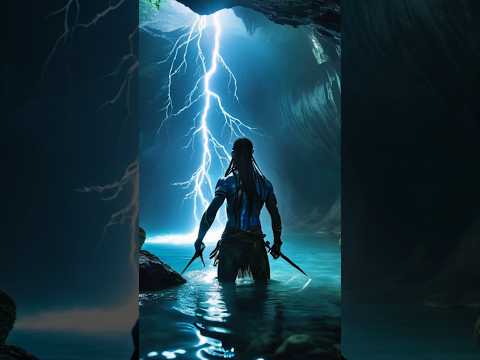 Amazing blue hunter avatar. water and lightning. pandora #music #calmdown #love #video #fantasy