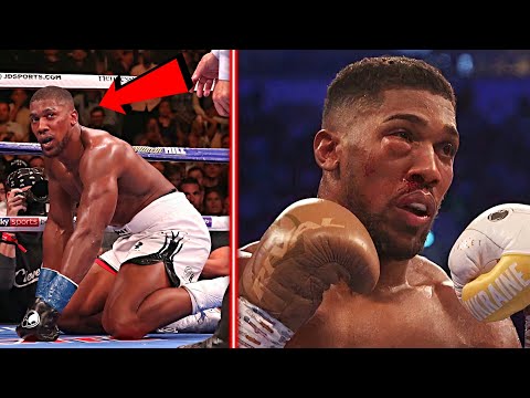 Anthony Joshua All Losses, All knockdowns and moments when Joshua Got Stunned Highlights HD BOXING