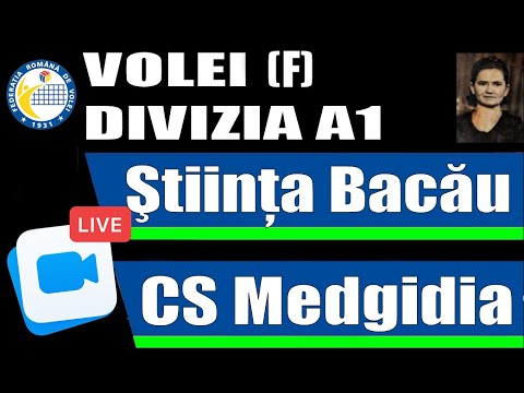 Volei: LIVE - Știința Bacău - CS Medgidia, Etapa a 11-a, DiviziaA1 (F) 2021 - 2022