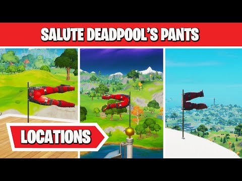 Salute Deadpools pants - ALL LOCATIONS