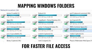 How to map a shared folder in Windows to access it quickly!