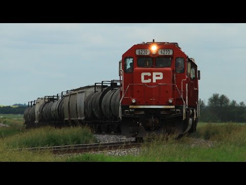 Retro GM/EMD Power on the CP Bredenbury Subdivision ! (7/12/23)