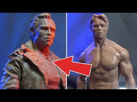Sculpting Timelapse -Terminator T-800 Arnold Schwarzenegger (1984)