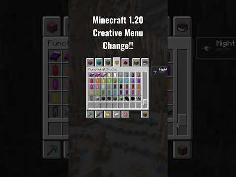Minecraft 1.20 Creative Menu Change!! Snapshot 22w45a