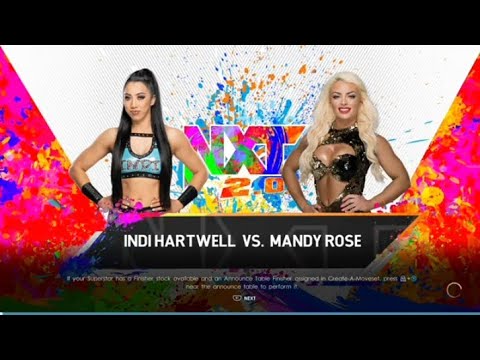 WWE 2K22 Indi Hartwell vs Mandy Rose