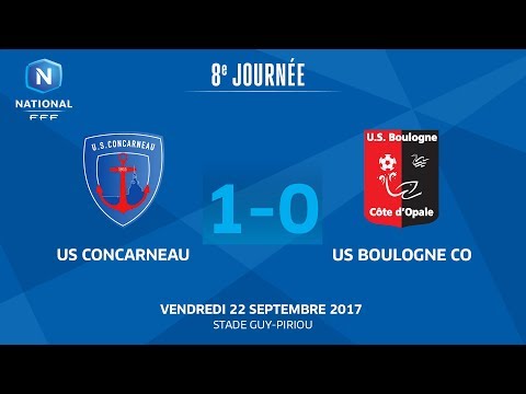 J8 : US Concarneau - US Boulogne CO (1-0), le replay
