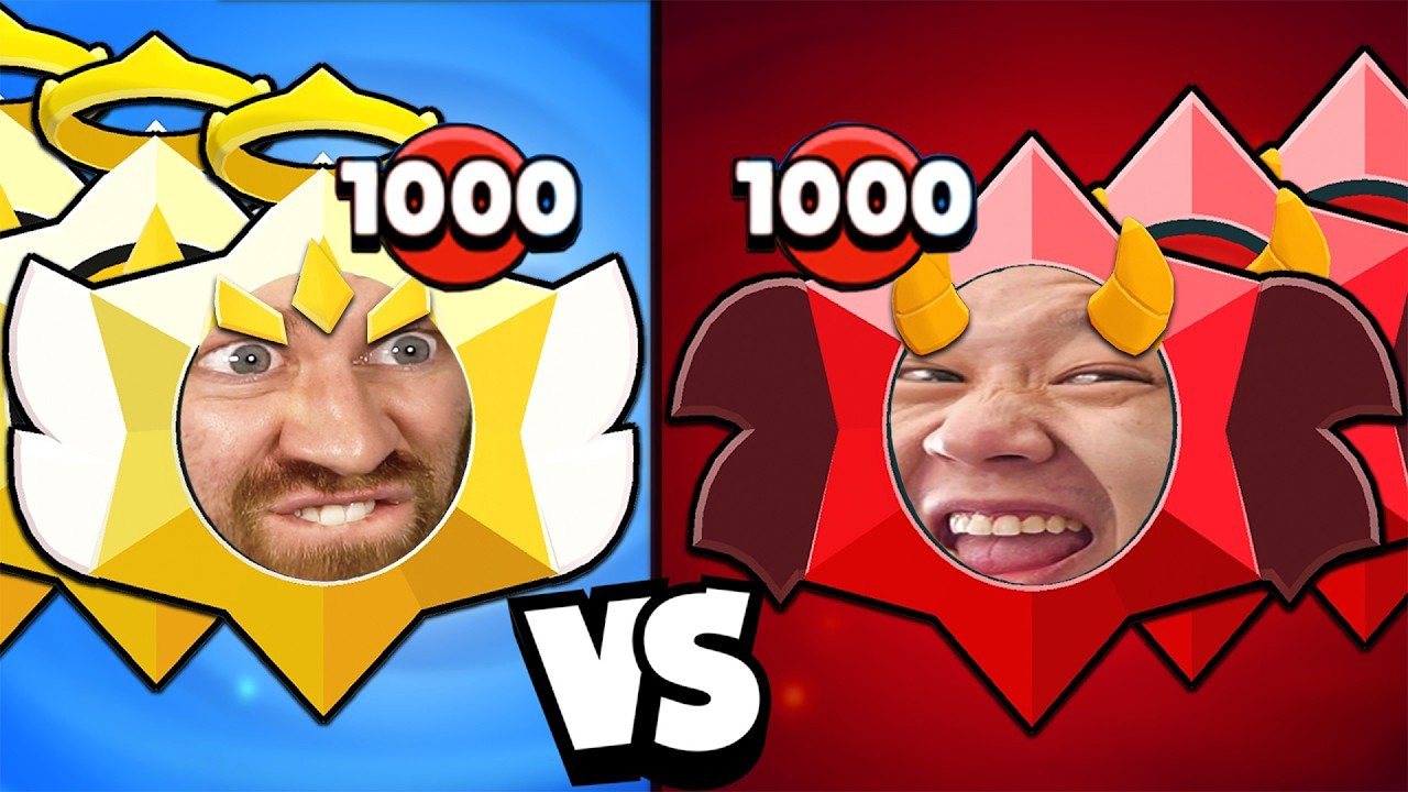 1000 Angelic vs Demonic Star Drop Battle - 0.0012% Chance of This Happening!!