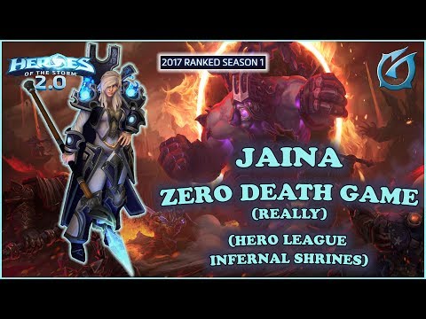 Grubby | Heroes of the Storm 2.0 | Jaina - Zero Death Game (Really) - HL 2017 S1 - Infernal Shrines