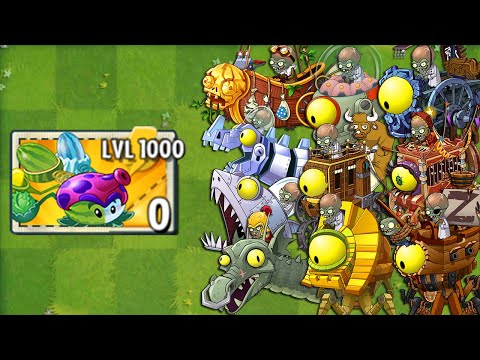 100% All PULT Plants LEVEL 1000 Attack All Final Boss Fight! - Plants vs Zombies 2 Mod