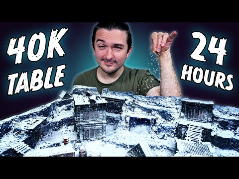 1 DAY BUILD: Snowy Terrain Board for Warhammer 40,000 Killteam