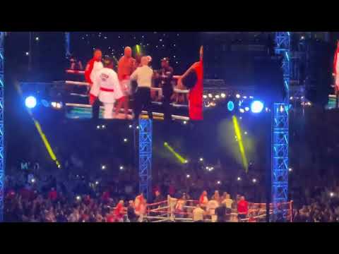 AND STILL!! IMMEDIATE CROWD REACTION TO TYSON FURY’S BIG KO WIN!!