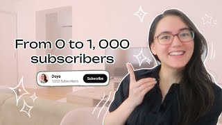 I hit 1,000 subscribers after 9 months (here's what i learned)