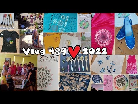Vlog 489/22 - malování přes šablony a smalt na lžičky
