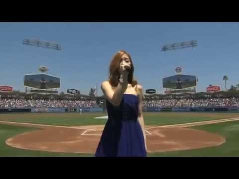 SNSD Taeyeon and Tiffany Sing Korean and USA National Anthem