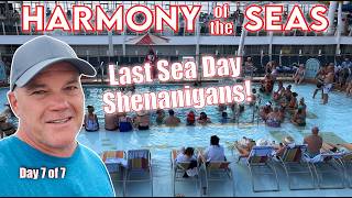 How Busy is the Last Sea Day on Harmony of the Seas! Day 7 of 7, Western Caribbean Cruise. 4K Video