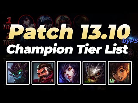 Patch 13.10 PS Tier List