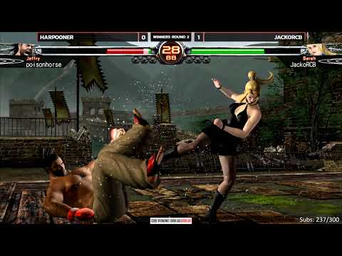 VF5FS Online Tourney #2 - Harpooner (Jeffry) vs JackoRCB (Sarah) [4K/60fps]