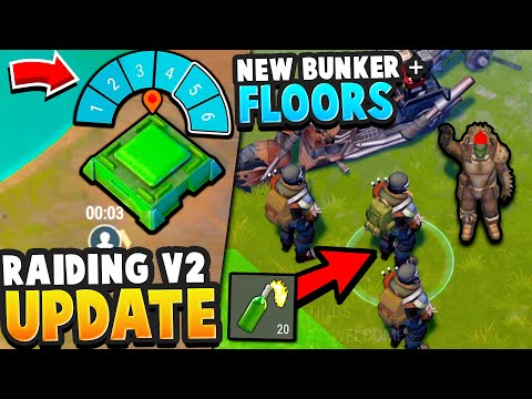 Raiding v2 Update, NEW Bunker, Floor 5 + 6, Max Level Increase, Molotov - Last Day on Earth Survival